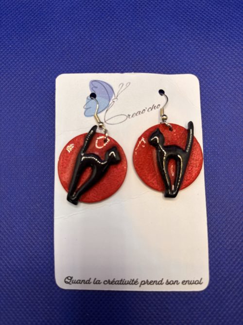 Bouycles d'oreilles "Ronde de chat" EREN9