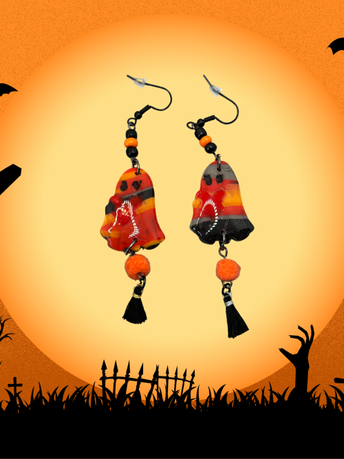 Boucles d'oreilles fantôme multicolore HWF5