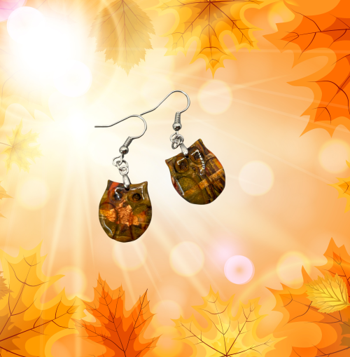 Boucles d'oreilles hibou ATM7
